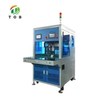 Otomatik tach soude machin ak tèt Rotary pou pake batri